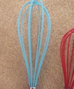 Silicone Whisk Set of 3 - Silicone Whisks for Cooking Non-Scratch - Silicone Whisk Set - Hand Whisk - Wisk - Metal Whisk - Small Whisk - Mini Whisk - Stainless Steel Whisk Multicolor 30 81NgHeD8sKL