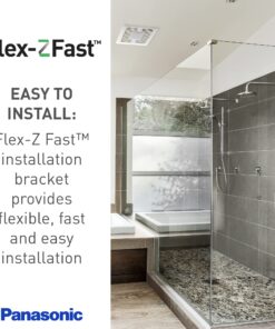 Panasonic FV-1115VKL2 WhisperGreen Select Ventilation Fan with Light and Speed Controls - 110-130-150 CFM - Quiet Ceiling Fan 12 81Ngcc6FstL