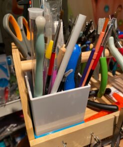 Amazon Basics Pen Organizer - Blue and White 1 Pack 24 81Ngo4BsJtL