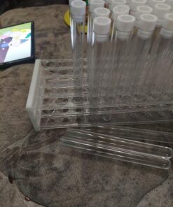 Karter Scientific 208U2 Plastic Test Tube Rack for 15/18 mm Tubes, Holds 50, Detachable (Single) PACK OF 1 30 81NhR74OCfL