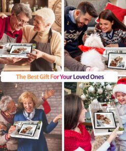 10.1 inch WiFi Digital Picture Frame, 32GB Smart Digital Photo Frame with WiFi Share Photo Video via Frameo App 10.1" Brown 35 81Nhe jdHgL