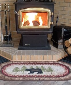 Cozy Cabin CC5276 Birch Bear Non Skid Rug 20"x44" Wedge Brown 20 in x 44 in 19 81NhhFiGKVL