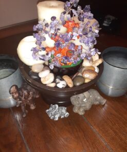 Parma77 Amethyst Crystal Tree, Purple Healing Crystals Gemstones Bonsai Money Tree, Purple Room Decor Cubicle Office Desk Decor for Women, Feng Shui Wealth and Luck Spiritual Gifts for Women 43 81Nhp7ko3IL