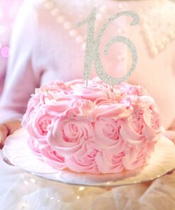 Ella Celebration 16 Cake Topper 16th Birthday Sweet 16 Party Supplies Decoration Ideas Silver Rhinestone Number (Silver) 20 81Ni2n44iUL