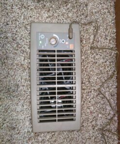 Suncourt Flush Fit HC500-B Vent Cover with Fan Booster, Energy Efficient AC Register Booster, Improved Air Flow for Better Indoor Heating and Cooling, Brown For 4”x10” register openings 29 81NiP7MM2L