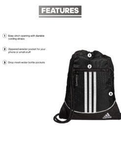 Alternative view of adidas Unisex Alliance 2 Sackpack, Black, One Size