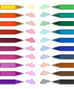 Shuttle Art Colored Gel Pens, 20 Colors Retractable Gel Ink Pens with Grip, Medium Point (0.7mm) Smooth Writing for Adults and Kids Writing Journaling Taking Notes Drawing at School Office Home 24 81Nm1qpjjUL