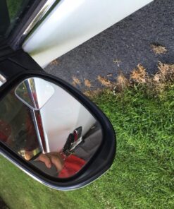 Fan Shape 360 Degree Rotate Sway Adjustabe Blind Spot Mirrors, Ampper HD Glass Convex (Low Curvature) Frameless Stick On Lens (Pack of 2) Pack of 2 47 81NnTX9s0gL