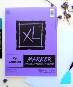 Canson XL Series Marker Paper, Foldover Pad, 9x12 inches, 100 Sheets (18lb/70g) - Artist Paper for Adults and Students Fold Over 31 81Nny5yDLsL