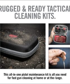 Real Avid Handgun Cleaning Kit: All in One 13 Piece Pistol Cleaning Kit With Cleaning Rod, Bore Brushes, Gun Cleaning Jags & Gun Cleaning Patches For .22 .357 9MM .38 .40 .44 & .45 Caliber Handguns 35 81NoIFq9LOS