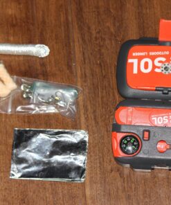 S.O.L. Survive Outdoors Longer Origin, Multi-Function Ultimate Survival Tool, Waterproof & Lightweight Case, Compact Outdoor Emergency Gear Kit, Buck Tilton Lifesaving Tips & Techniques, 6.25oz 53 81NqZuQUwhL