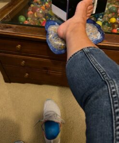 Heel That Pain Plantar Fasciitis Insoles | Heel Seats Foot Orthotic Inserts, Heel Cups for Heel Pain and Heel Spurs | Patented, Clinically Proven, 100% Guaranteed | Blue, Medium (W 6.5-10, M 5-8) Blue Firm Rubber Medium (Women's 6.5-10, Men's 5-8) 29 81NqfY0W3LL