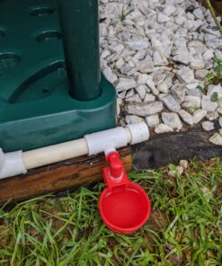 RentACoop DIY Waterer Kit - Auto-Fill Cups with Inserts - Great for Chickens, Ducks, Geese, Turkeys, Peafowl, and Quail - 2 Pack + 1 Bonus Cup Included pack of 2 38 81Nrw3bzw7L 1