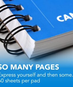 Canson 100510927 XL Series Mix Paper Pad, 98 Pound, 9 x 12 Inch, 60 Sheets, 1-Pack 9x12 Mixed Media Side Wire 27 81Ns2vsjL