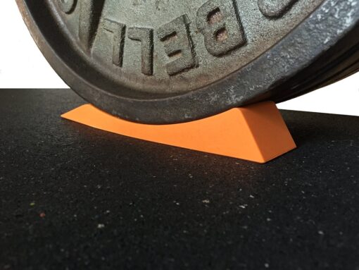 Dead Wedge The Deadlift Jack Alternative for Your Gym Bag - Raises Loaded Barbell & Plates for Effortless Loading/Unloading. Powerlifting, Weightlifting, Crossfit, Home Gym & Deadlifts. Orange