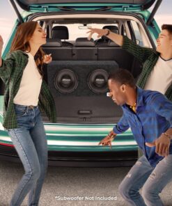 Alternative view of Bbox Dual Hatchback Sealed 8 Inch Subwoofer Enclosure- Pro Audio Tuned Dual Subwoofer Boxes & Enclosures- Premium Subwoofer Box Improves Audio Quality Sound & Bass- Nickel Finish Subwoofer Terminal DUAL SEALED 8"