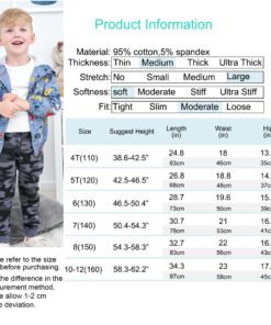 KISBINI Boy's Cotton Camouflage Sweatpants Sports Pants for Children 7 Iron Grey 14 81Nt76OsCKL