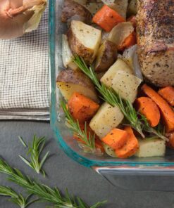 Alternative view of Pyrex 4.8-qt Oblong Baking Dish with Red Lid