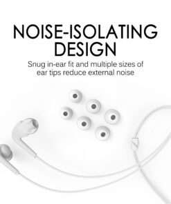 MEE audio RX18 Comfort-Fit in-Ear Headphones with Enhanced Bass (White) Wired White 12 81Nvpju9hL