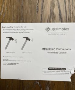 upsimples 8x10 Picture Frame, Display Pictures 5x7 with Mat or 8x10 Without Mat, Wall Hanging Photo Frame, Black, 1 Pack 32 81Nw1PJKnwL