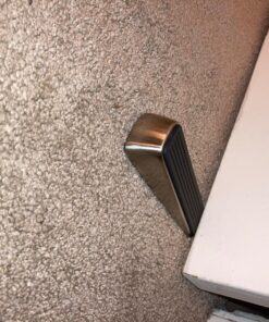 Shepherd Hardware 3314 Designer Satin Nickel Door Wedge with Non-Skid Rubber Base Grip 39 81NwHIrUwWL