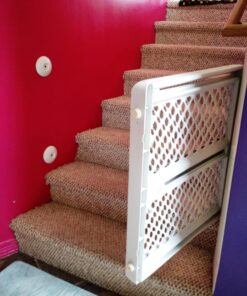 Wall Saver Baby Gate Wall Protector Protects Walls from Child Gate Damage - Makes Safety Gates More Secure - for Walk Thru Pressure Mounted Gates - Childproofing, Pet Proofing - 2 Full Size 34 81Nxq vExL