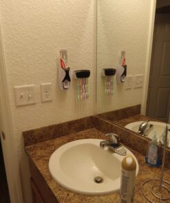 WAYCOM Dust-Proof Toothpaste Dispenser Toothpaste Squeezer Kit (Black) Black 27 81O0KbSUF2L