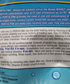 Porta-Pak Holding Tank Deodorizer Drop-Ins by Walex, Controls Unpleasant Odors Even at Extreme Temperatures, Commercial Strength, Fresh Fragrance, Made In The USA, 10 Treatments 10 Count (Pack of 1) 28 81O1hgND7VL