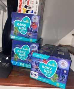 Pampers Easy Ups Boys & Girls Potty Training Pants - Size 5T-6T, 84 Count, Training Underwear 39 81O1ySwatL