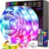 ZOZOO 100ft Led Lights for Bedroom(2 Rolls of 50ft), Smart RGB Led Strip Lights with 44-Key Remote & APP Control Music Sync with Color Changing for Home Party Festival Decoration 7 81O22OYwTL 1