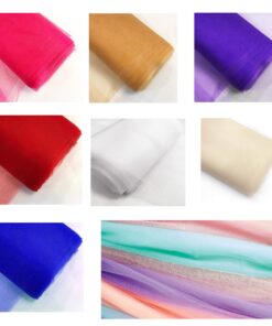 54" by 40 Yards (120 ft) Fabric Tulle Bolt for Wedding and Decoration (White) White 5 81O3hFAb43L