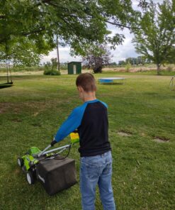 Greenworks 40V 16" Cordless (Push) Lawn Mower (75+ Compatible Tools), 4.0Ah Battery and Charger Included 16" Mower (4.0Ah) 43 81O44kpnQjL