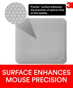 3M Precise Mouse Pad Enhances the Precision of Optical Mice at Fast Speed, 9 in x 8 in (MP114-BSD1) 24 81O6QAYVDL