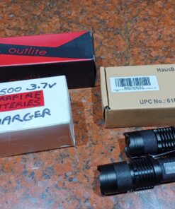 HAUSBELL A300 Rechargeable flashlights 20000 Lumens Super Bright Zoomable Waterproof Tactical Camping LED Flashlight with 5 Modes (Battery exclude) A300 1PACK 37 81O7vcnr6QL