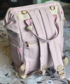 AMILLIARDI Diaper Bag Backpack - 6 INSULATED Bottle Holders - Detachable Stroller Straps (Light Pink) Light Pink 53 81O7x5rIcgL