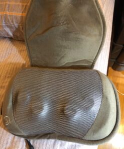 Snailax Shiatsu Massage Pillow with Heat -Deep Kneading Neck Shoulder Lumbar Calf Leg Foot Back Massager, Plush Cozy Design, Gifts for Men Woman 15.7" x 9.6" x 3.9" 49 81O8 UlETCL