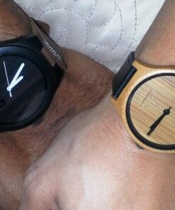 Luno Wear Men's Wood Watch, Wood and Genuine Leather, The Orca 22 81O8GsZt1xL