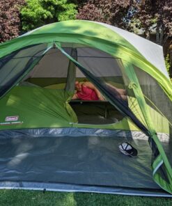 Coleman Evanston Screened Camping Tent, 6/8 Person Weatherproof Tent with Roomy Interior Includes Rainfly, Carry Bag, Easy Setup and Screened-In Porch 8-person Dome Tent 53 81O9lH1OkNL