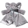 Bearington Baby Lil' Spout Snuggler, 15 Inch Gray Elephant Plush Stuffed Animal Security Blanket Lovey for Babies 15" Lil' Spout 7 81OAGkT I L