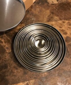 Kayaso Round Cutters in Graduated Sizes, Stainless Steel, 12 Pc Set (Plain Edge) 20 81OAXJQMHfL