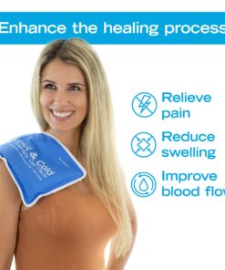 Roscoe Medical Gel Ice Packs Reusable and Cold Packs for Injuries Reusable, Shoulder Ice Pack, Knee Ice Pack, Hot and Cold Pack, Ice Pack for Back, 7.5 x 11 Inches, Medium Ice Pack Medium, 7.5" x 11" 14 81OBNJi8teL