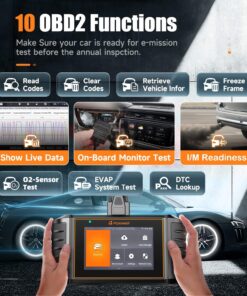 Upgrade of FOXWELL NT604 Elite Car Scanner NT706 OBD2 Scanner ABS Airbag Engine Transmission Battery Monitor Scan Tools, 5.5" Android 9.0 Tablet WiFi Code Reader for Checking Engine SRS ABS Light 61 81OCXb xEL