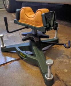 Caldwell The Rock Deluxe Front Rest Adjustable Ambidextrous Rifle Shooting Rest for Range, Sighting In, Shooting Stability,green/black 17 81OCvctGQML