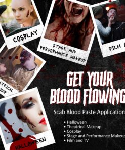 Narrative Cosmetics Scab Blood Paste, Professional SFX Theatrical Stage, Film, and Costume Makeup for Realistic Cuts and Wounds, 1 Oz. 17 81OCxEdfsyL