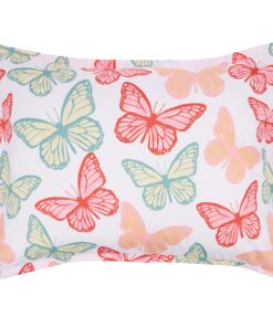 Amazon Basics Kid's Easy Care Microfiber Bed-in-a-Bag 5-Piece Bedding Set, Twin, Butterfly Friends 12 81ODSX4L2zL