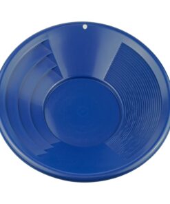 SE 12 Inch Gold Panning Pan - Dual Riffles for Easier Mining and Prospecting, Blue 12" 13 81OEqOivAuL