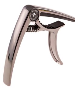 Guitar Capo Deluxe for Guitars, Ukulele, Banjo, Mandolin, Bass -Made of Premium Quality Zinc Alloy for 6 & 12 String Instruments- Luxury Accessories Nordic Essentials&trade- (Black) Sleek Metallic Black 17 81OF4AFRVrL