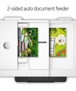 HP OfficeJet Pro 7740 Wide Format All-in-One Color Printer with Wireless Printing, Works with Alexa (G5J38A), White/Black 37 81OFcITCxTL