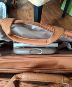 Solo Walker Leather Rolling Laptop Bag, Tan 41 81OFiXPz 4L