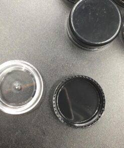 Houseables 3 Gram Jar, 3 ML, Black, 50 Pk, BPA Free, Cosmetic Sample Empty Container, Plastic, Round Pot, Screw Cap Lid, Small Tiny 3g Bottle, for Make Up, Eye Shadow, Nails, Powder, Paint, Jewelry 50 Count 40 81OGt9jZ1aL